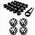 Kit 20 capas e calota centro roda VW parafuso 19mm + chave - Imagem 1