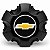 Calota Miolo Centro Roda S10 LTZ LT 17 18 19 20 Preto - Imagem 1