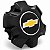 Kit 4 Calotas Miolo Centro Roda S10 LTZ LT 17 18 19 20 Preto - Imagem 3