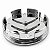 kit 4 Calotas Miolo Centro Roda C3 C4 Aircross Picasso 59mm - Imagem 3