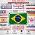 Adesivo da Bandeira BRASIL Resinado 8x5cm para carro e moto - Imagem 4