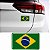 Adesivo da Bandeira BRASIL Resinado 8x5cm para carro e moto - Imagem 2