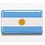 Adesivo Bandeira Argentina Resinado 8x5cm para carro e moto - Imagem 1