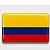 Adesivo Bandeira COLÔMBIA Resinado 8x5cm para carro e moto - Imagem 1