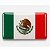 Adesivo da Bandeira MÉXICO Resinado 8x5cm para carro e moto - Imagem 1