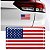 Adesivo Bandeira Americana Resinado 8x5cm para carro e moto - Imagem 3