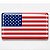 Adesivo Bandeira Americana Resinado 8x5cm para carro e moto - Imagem 1