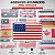 Adesivo Bandeira Americana Resinado 8x5cm para carro e moto - Imagem 4