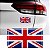 Adesivo da Bandeira INGLATERRA Resinado 8x5cm para carro e moto - Imagem 2