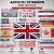 Adesivo da Bandeira INGLATERRA Resinado 8x5cm para carro e moto - Imagem 4