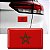 Adesivo Bandeira MARROCOS Resinado 8x5cm para carro e moto - Imagem 2