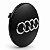 Jogo Calota centro roda Audi A3 A4 Q7 Black piano Logo cromado em alto relevo - Imagem 3