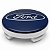 Jogo Calota centro roda Ford Fiesta Focus Eco Sport Azul Original 55MM - Imagem 3