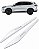 Friso Lateral Haval Branco Ágata Emblema Alto Relevo Cromado - Imagem 2