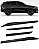 Friso Lateral Haval Preto HEMATITA Alto Relevo Black Piano - Imagem 2