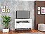 Rack Com Porta Revistas Para Tv Até 36" Toronto Branco - Imagem 1
