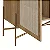 Balcão Bar/Armário 2 Portas Palhinha Pé Metal Hanover/Dourado - Imagem 3