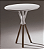 Mesa Auxiliar Ferro / Madeira / Vidro Ø 60X60 - Imagem 1