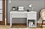 Mesa de escritório Malta 1,20m 2 gavetas (Preto/Branco/Castanho) - Imagem 5