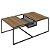 Mesa de Centro York Hanover/Preto Fosco - Imagem 1