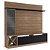 Painel Home Venezza para TV Até 60 Polegadas e Cristaleira Montana/Preto - Imagem 3