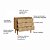 Cômoda Aura 3 Gavetas Orgânico Pé Madeira | OffWhite - Imagem 6