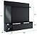 Painel Home Venezza para TV Até 60 Polegadas e Cristaleira - Preto - Imagem 5