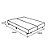 Base Box Casal Bipartido Santo Box Suede Preto 40x138x188 - Imagem 3