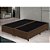 Base Box Casal Bipartido Santo Box Suede Marrom 40x138x188 - Imagem 2