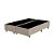 Base Box Casal Bipartido Santo Box Suede Bege 40x138x188 - Imagem 1