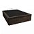 Base Box Baú Casal Santo Box Suede Marrom 47x138x188 - Imagem 2