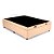 Base Box Baú Casal Santo Box Sintético Bege 47x138x188 - Imagem 2