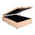 Base Box Baú Casal Santo Box Sintético Bege 47x138x188 - Imagem 1