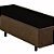 Base Box Solteiro Santo Box Suede Marrom 40x78x188 - Imagem 2
