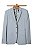 Terno 2 botões 2 aberturas, Slim Fit - Cor: cinza claro - Imagem 1