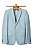 Terno 1 botão 2 aberturas com peak lapel, calça com ajuste, Super Slim Fit - Cor: Azul - Imagem 1