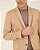 Blazer Masculino Super Slim Fit em Malha Cáqui - Imagem 3