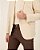 Blazer Masculino Super Slim Fit Linho Bege 2 botões - Imagem 4