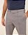 Calça Super Slim Fit em Malha Cinza com Friso Costurado - Imagem 3