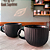 Dupla de  Caneca Vidro 15 Jumbo - Preta  500ml - Imagem 1
