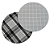 Capa de Sousplat Xadrez Cinza - Imagem 1