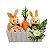 Cesta Casal Margarida Laranja Páscoa P-2511 - Imagem 1