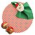 Kit Natal Xadrez Vermelho P: 1 Capa + 1 Guardanapo + 1 Anel PG - Imagem 3