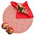 Kit Natal Xadrez Vermelho P: 1 Capa + 1 Guardanapo + 1 Anel PG - Imagem 4