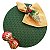 Kit Natal Poá Verde Dourado: 1 Capa + 1 Guardanapo + 1 Anel PG - Imagem 6
