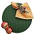 Kit Natal Poá Verde Dourado: 1 Capa + 1 Guardanapo + 1 Anel PG - Imagem 1
