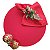 Kit Natal Vermelho: 1 Capa + 1 Guardanapo + 1 Anel PG - Imagem 1
