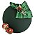 Kit Natal Verde: 1 Capa + 1 Guardanapo + 1 Anel PG - Imagem 1