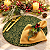 Kit Natal Caracol Verde Dourado: 1 Capa + 1 Guardanapo + 1 Anel PG - Imagem 1