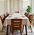 Toalha de Mesa Xadrez Nude 8 Lugares 2,50 x 1,40m - Imagem 1